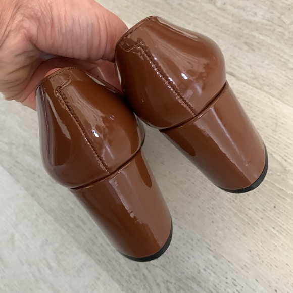 Marc Fisher Patent Slip‎ On Caitlin Dress Pumps Block Heel Sexy Pointed Toe sz 7 - Picture 10 of 11